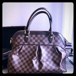 Louis VUITTON Trevi Damier canvas satchel, Brown